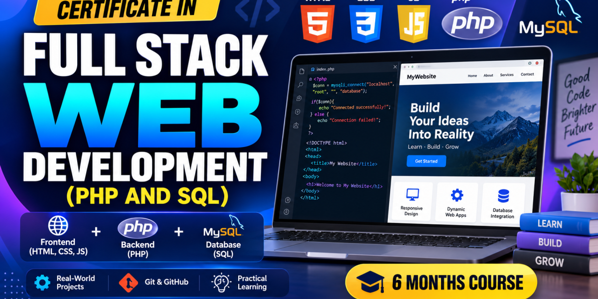 Certificate in Full Stack Web Development (PHP and SQL)