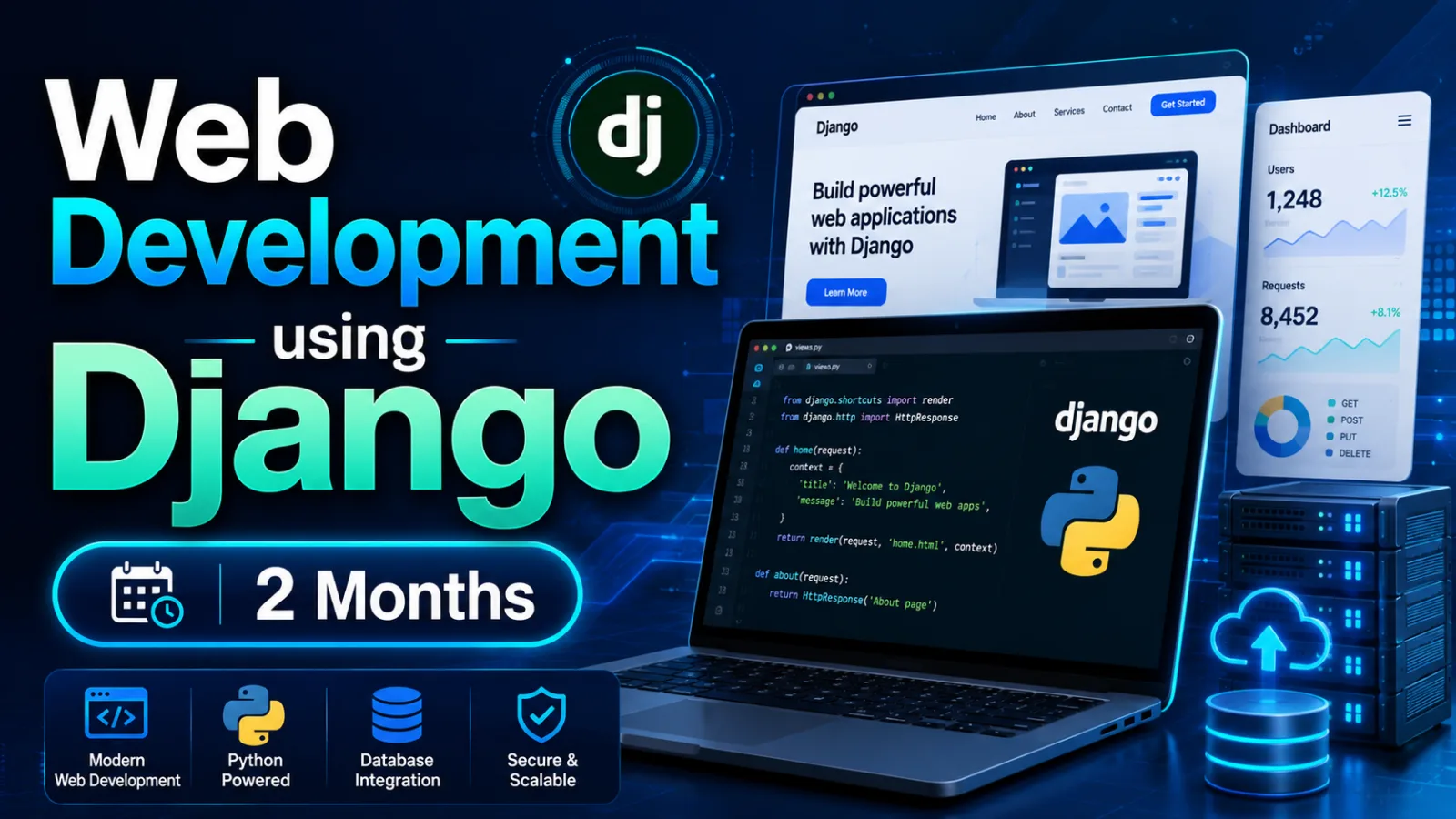 Web Development using Django - 2 Months